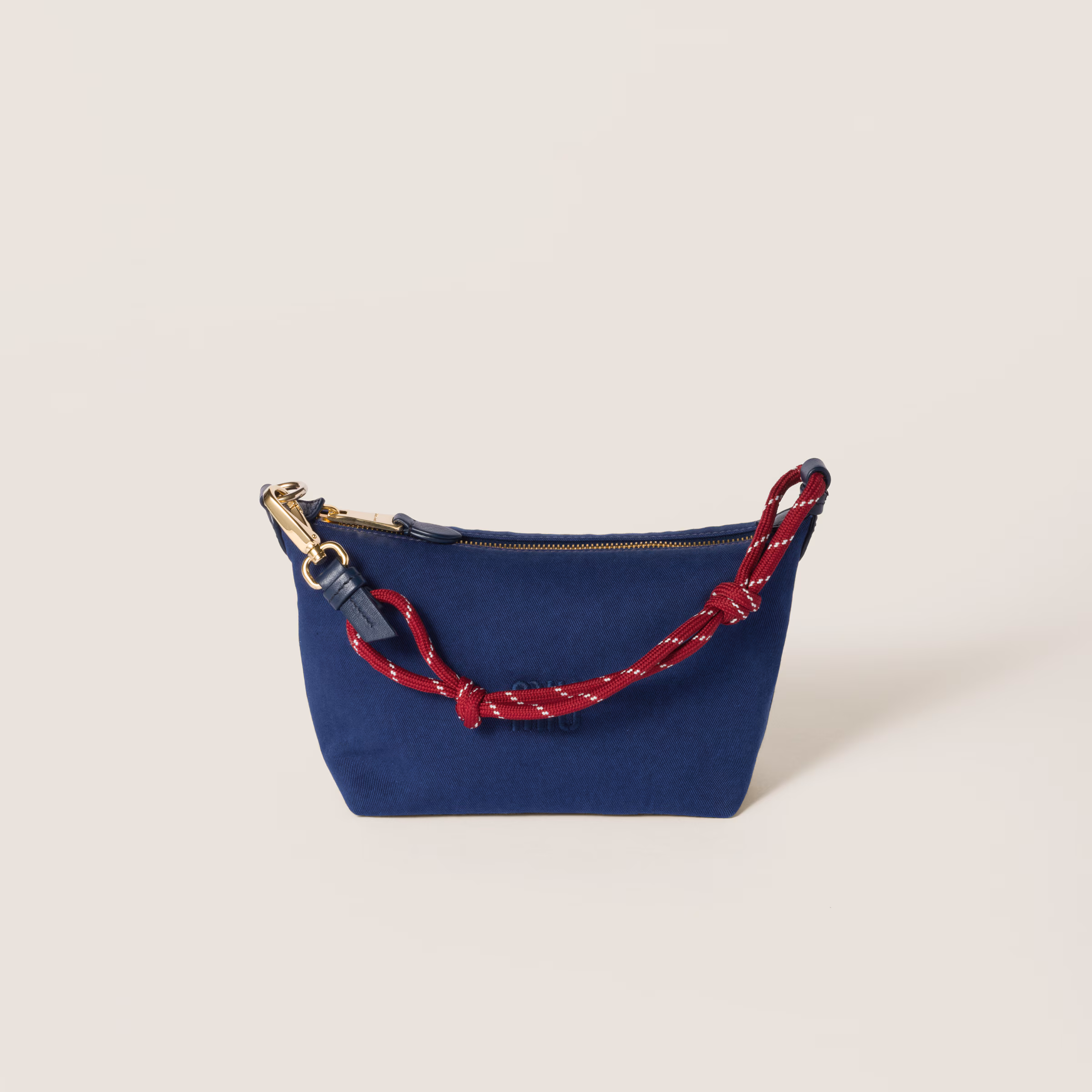 Miu Miu Gabardine Mini Bag (Indigo/Amaranth)