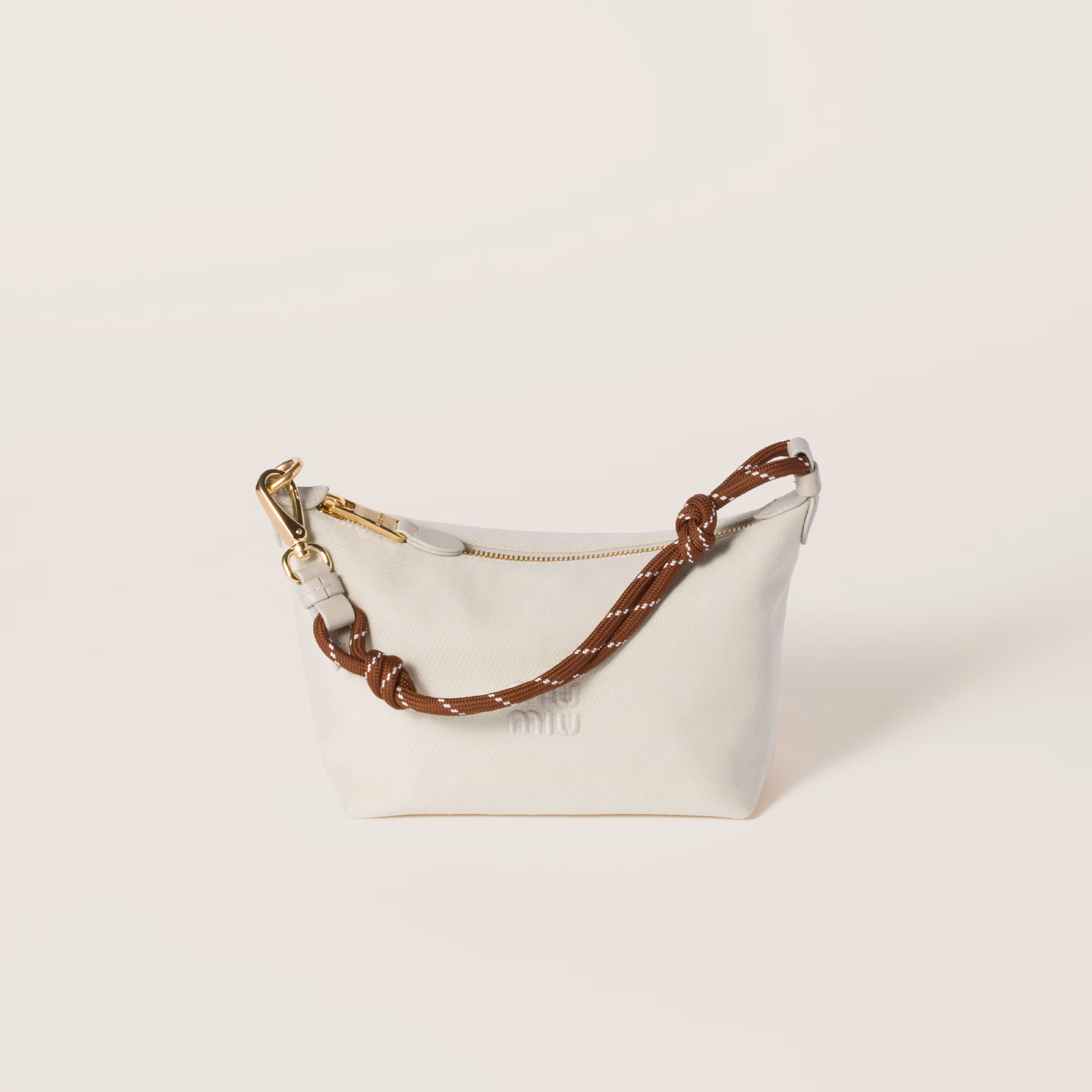 Miu Miu Gabardine Mini Bag (White)